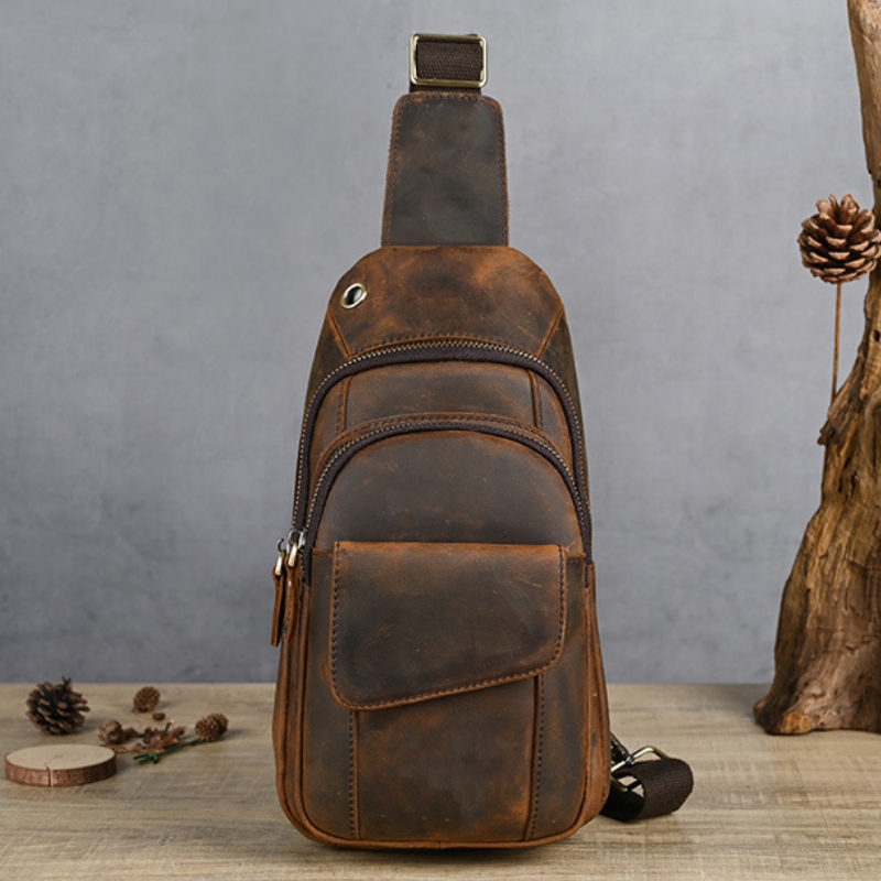 Tas Dada Pria Multifungsi Mewa - Leather Backpack Vintage ulasan dan harga